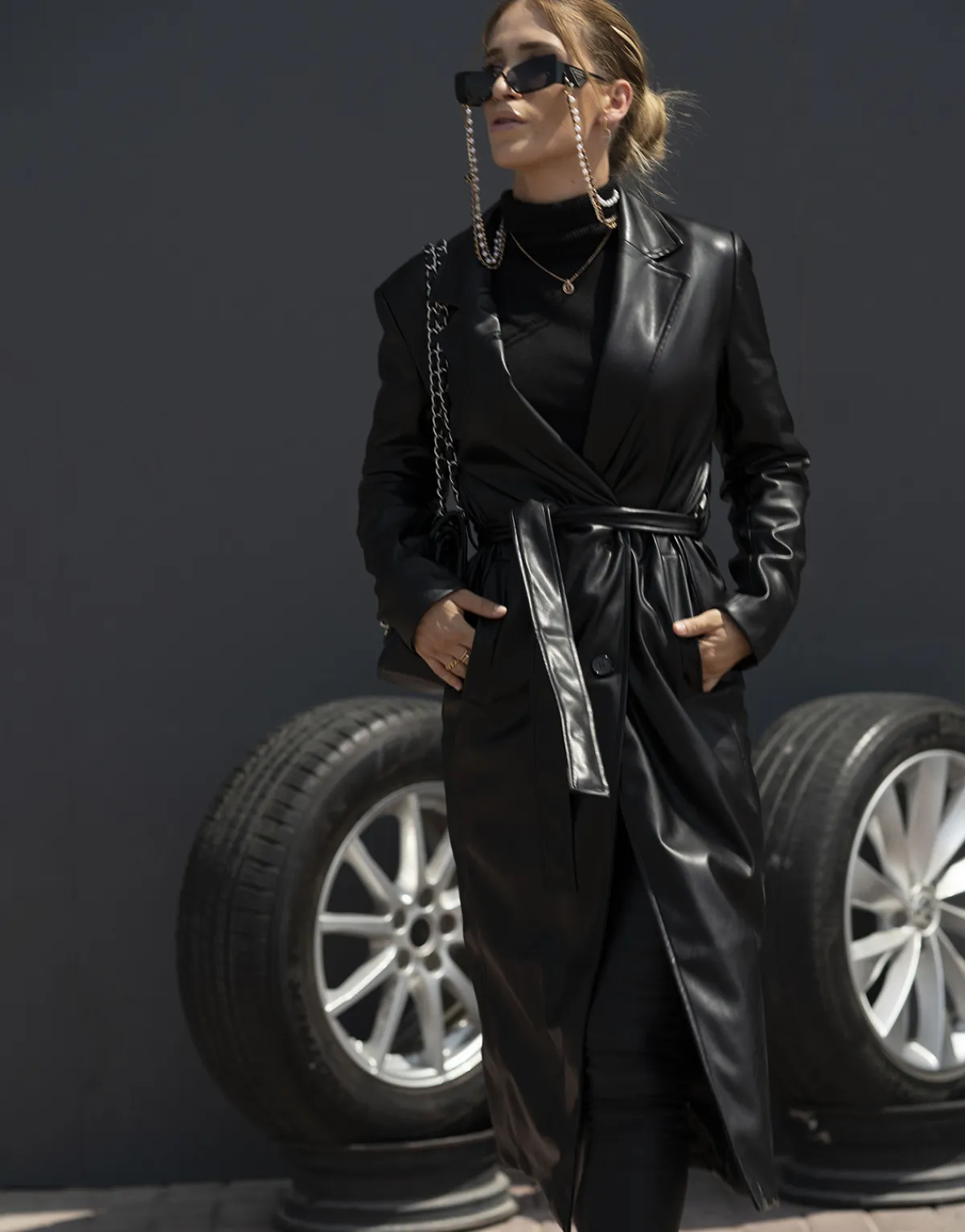 THEAD. - LINDSEY TRENCH Noir Outlet