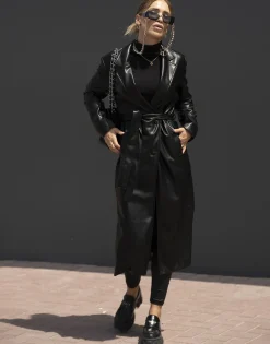 THEAD. - LINDSEY TRENCH Noir Outlet