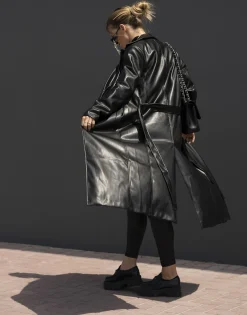 THEAD. - LINDSEY TRENCH Noir Outlet