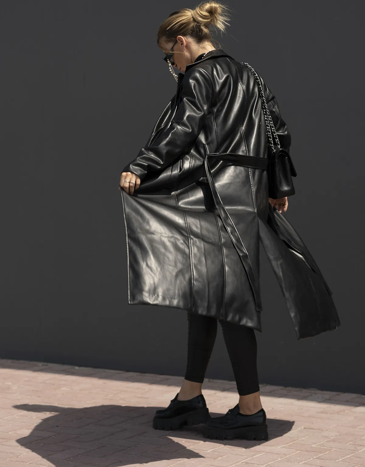 THEAD. - LINDSEY TRENCH Noir Outlet