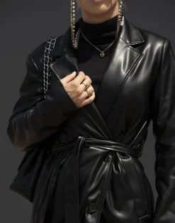 THEAD. - LINDSEY TRENCH Noir Outlet