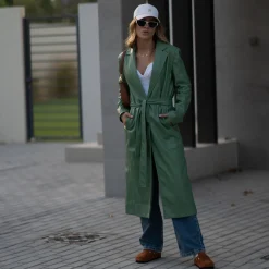 THEAD. - LINDSEY TRENCH Vert Discount