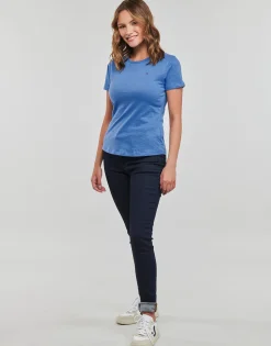 Hot Tommy Hilfiger - 1985 SLIM SLUB C-NK SS Bleu