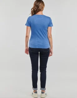 Hot Tommy Hilfiger - 1985 SLIM SLUB C-NK SS Bleu