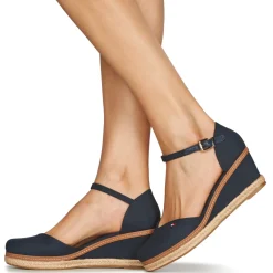 New Tommy Hilfiger - BASIC CLOSED TOE MID WEDGE Bleu
