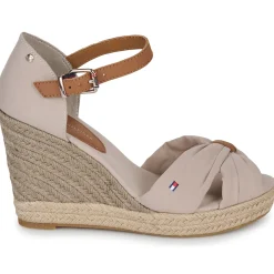 Hot Tommy Hilfiger - BASIC OPEN TOE HIGH WEDGE Beige
