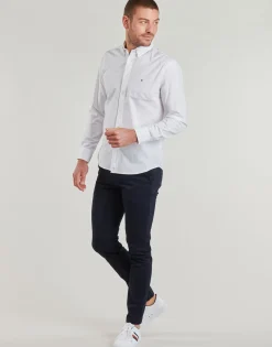 Discount Tommy Hilfiger - CORE FLEX POPLIN SOLID RF SHIRT Blanc