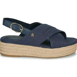 Tommy Hilfiger - DENIM ESPADRILLE PLATFORM SANDAL Marine Online