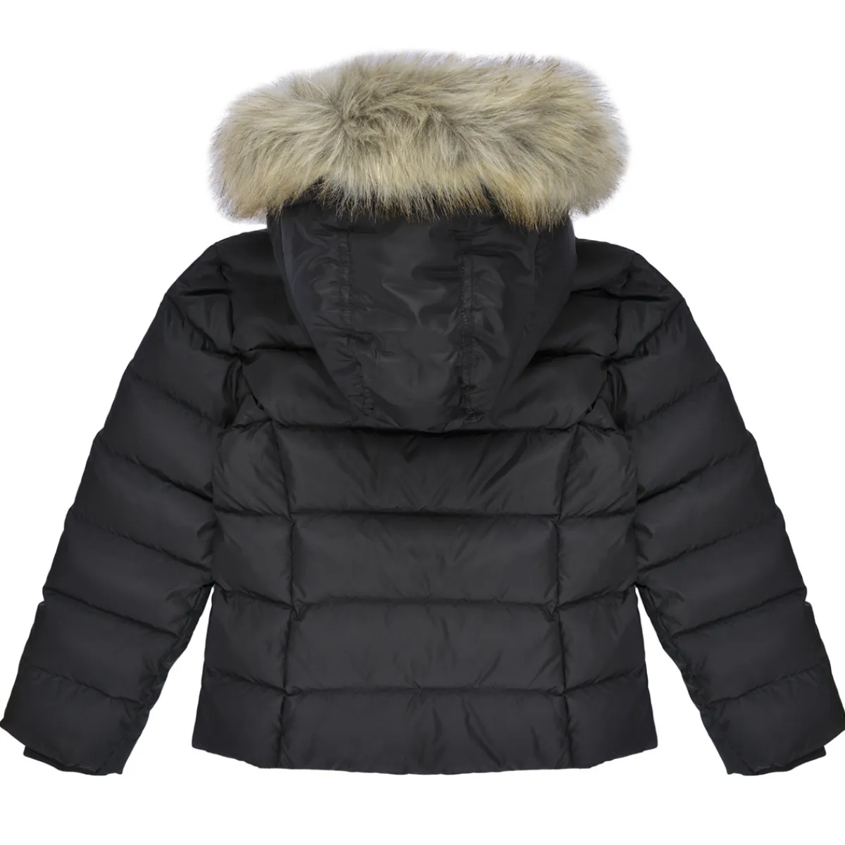Tommy Hilfiger - ESSENTIAL DOWN FUR HOOD JACKET Noir Sale