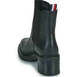 Tommy Hilfiger - ESSENTIAL MIDHEEL LEATHER BOOTIE Noir Best