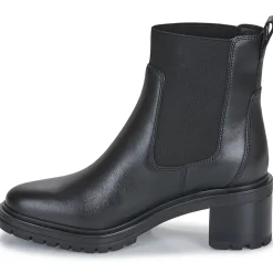 Tommy Hilfiger - FLAG MID HEEL LEATHER CHELSEA Noir Online