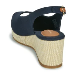 Tommy Hilfiger - FLAG MID WEDGE ESPAD SLINGBACK Marine