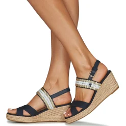 Tommy Hilfiger - GOLDEN WEBBING MID WEDGE Marine Best