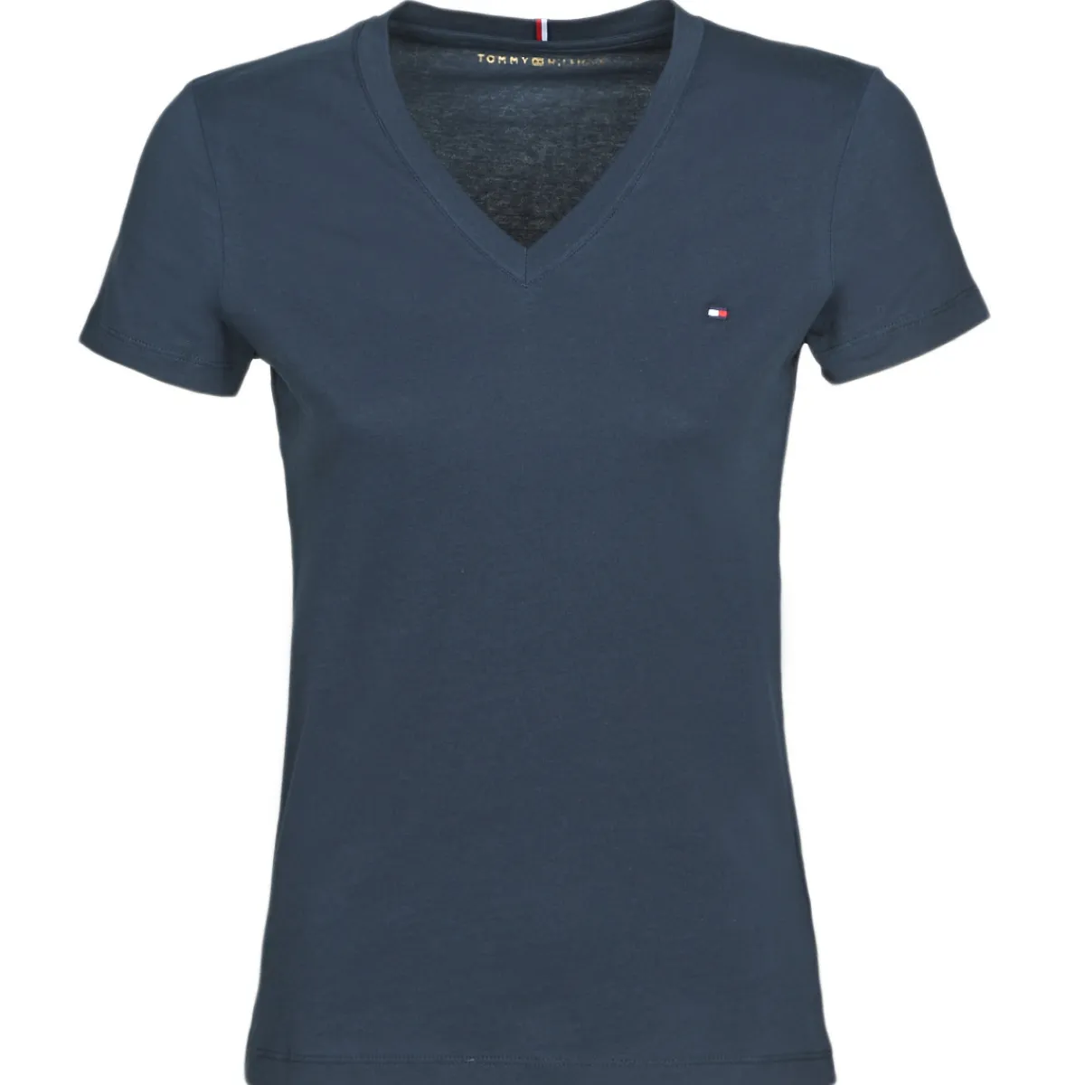 Tommy Hilfiger - HERITAGE V-NECK TEE Marine Clearance