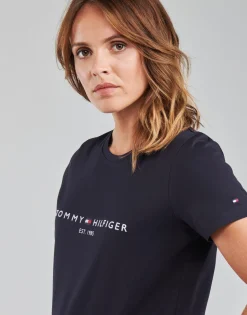Discount Tommy Hilfiger - HERITAGE HILFIGER CNK RG TEE Marine