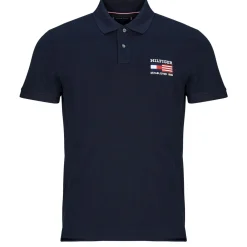 Discount Tommy Hilfiger - HILFIGER FLAG REG POLO Marine