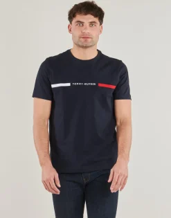 Tommy Hilfiger - HILFIGER CHEST INSERT TEE Marine
