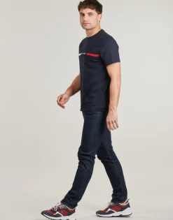 Tommy Hilfiger - HILFIGER CHEST INSERT TEE Marine