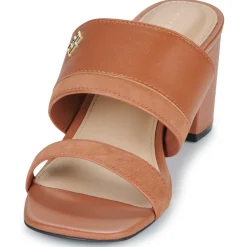 Tommy Hilfiger - LEATHER & SUEDE BLOCK HEEL MULE