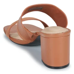 Tommy Hilfiger - LEATHER & SUEDE BLOCK HEEL MULE