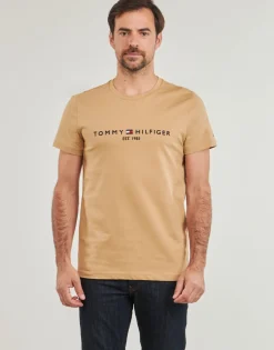 Tommy Hilfiger - LOGO TEE Beige Best