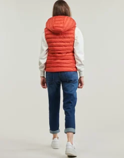 Tommy Hilfiger - LW PADDED GLOBAL STRIPE VEST Rouge Clearance