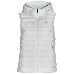 Tommy Hilfiger - LW PADDED GLOBAL STRIPE VEST Blanc Discount