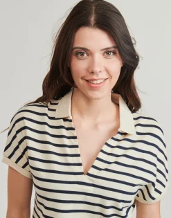 Tommy Hilfiger - LYOCELL OPEN-NK RELAXED POLO SS