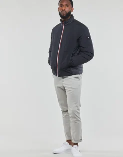 Tommy Hilfiger - MIX MEDIA STAND COLLAR JACKET Marine