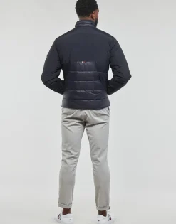 Tommy Hilfiger - MIX MEDIA STAND COLLAR JACKET Marine