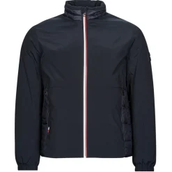 Tommy Hilfiger - MIX MEDIA STAND COLLAR JACKET Marine