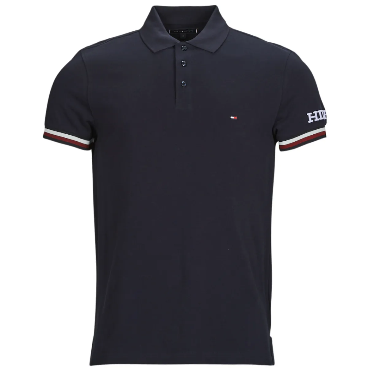 Outlet Tommy Hilfiger - MONOTYPE GS CUFF SLIM POLO Marine