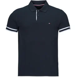 Tommy Hilfiger - MONOTYPE CUFF SLIM FIT POLO Marine Sale