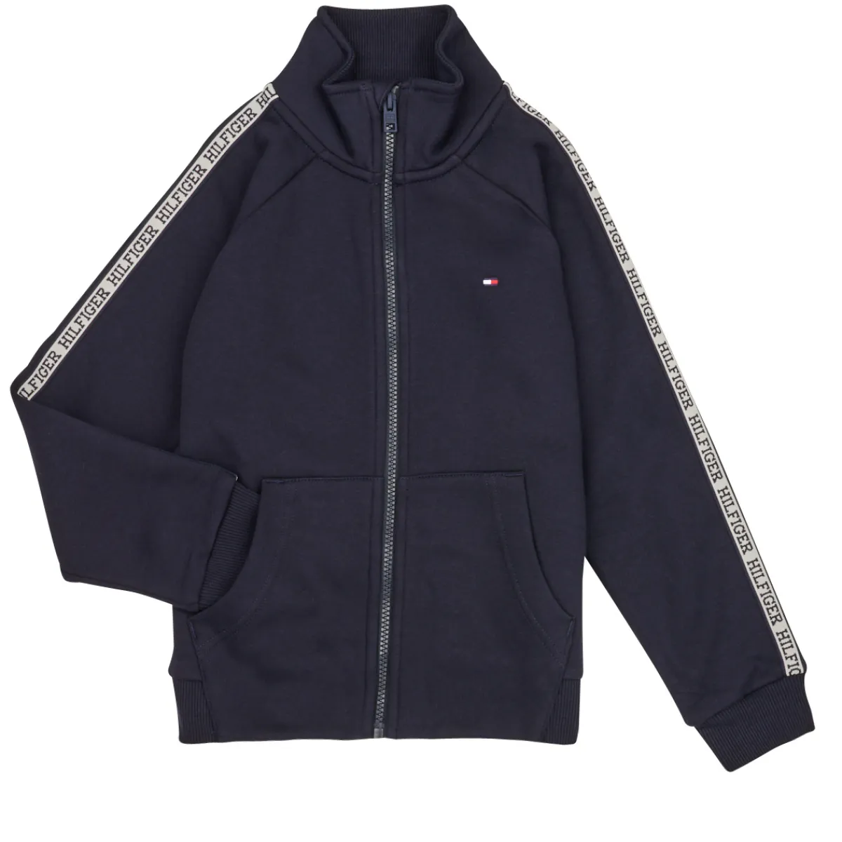 Hot Tommy Hilfiger - MONOTYPE TAPE ZIPTROUGH Marine