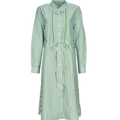 Tommy Hilfiger - ORG CO STRIPE MIDI SHIRT-DRESS