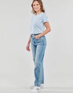 Tommy Hilfiger - REG FROSTED CORP LOGO C-NK SS Bleuciel