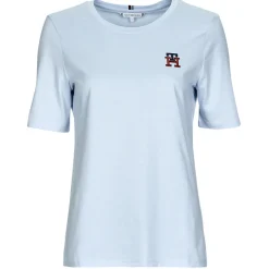 Tommy Hilfiger - REG MONOGRAM EMB C-NK SS Bleuciel Outlet