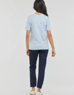 Tommy Hilfiger - REG MONOGRAM EMB C-NK SS Bleuciel Outlet