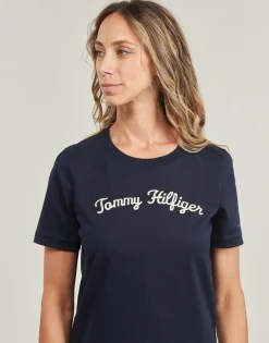 Tommy Hilfiger - REG SCRIPT C-NK SS Marine Discount
