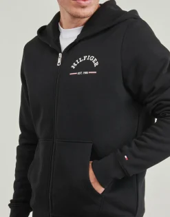 Discount Tommy Hilfiger - ROUNDALL HOODED ZIP THROUGH Noir