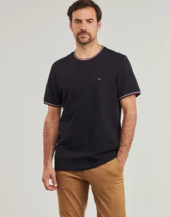 New Tommy Hilfiger - RWB TIPPED COLLAR TEE Marine