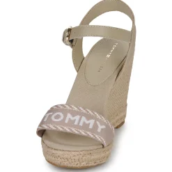 Tommy Hilfiger - SEASONAL WEBBING WEDGE Beige Hot