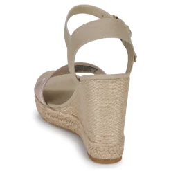 Tommy Hilfiger - SEASONAL WEBBING WEDGE Beige Hot