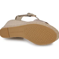 Tommy Hilfiger - SEASONAL WEBBING WEDGE Beige Hot