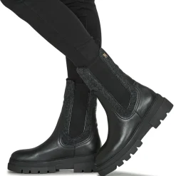Tommy Hilfiger - SEASONAL FEMININE CHELSEA BOOT Noir Discount