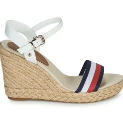 Tommy Hilfiger - SHIMMERY RIBBON HIGH WEDGE Blanc Hot