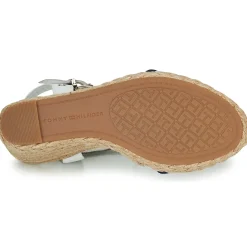 Tommy Hilfiger - SHIMMERY RIBBON HIGH WEDGE Blanc Hot