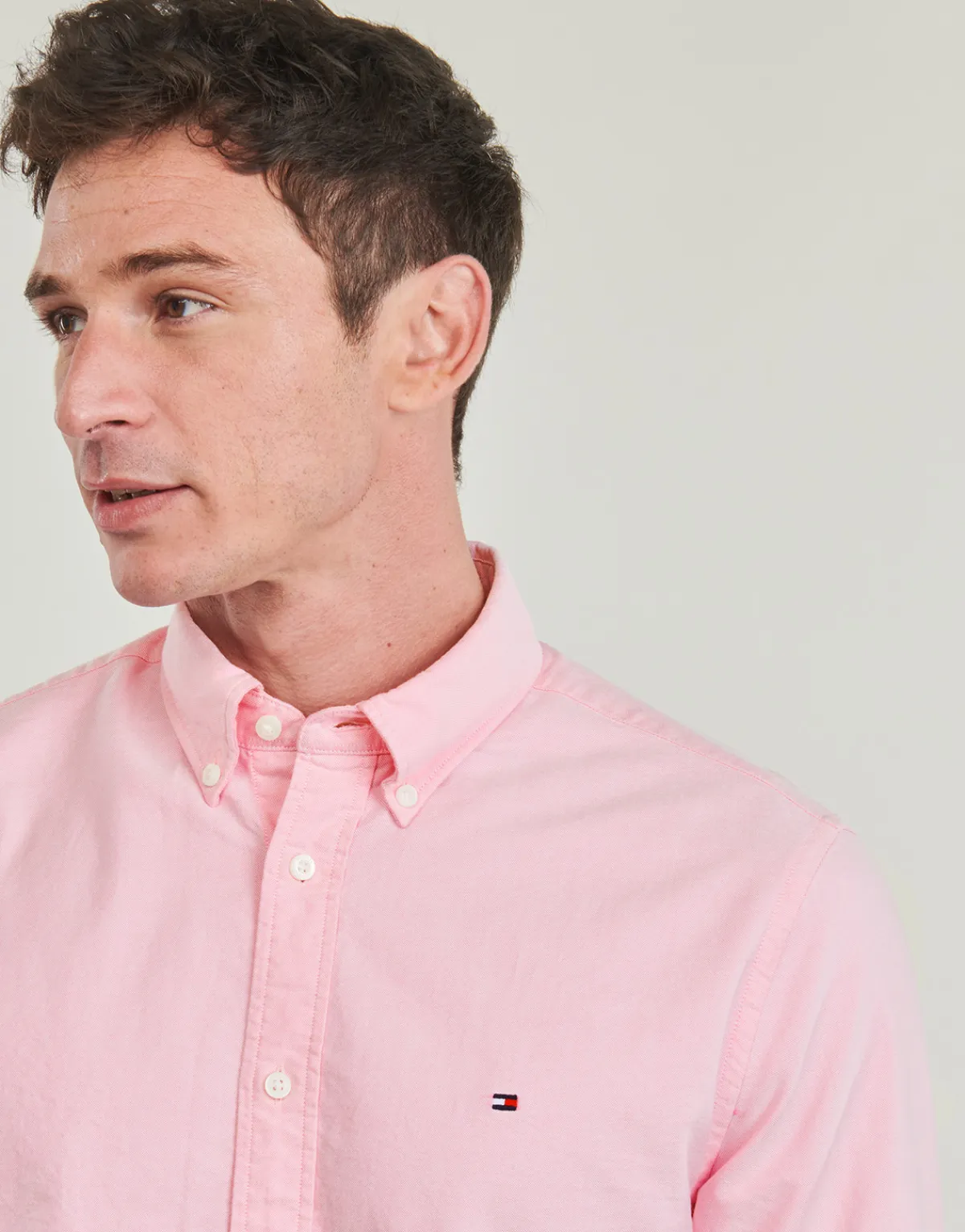 Tommy Hilfiger - SOLID HERITAGE OXFORD RF SHIRT Rose Discount