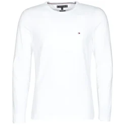 Sale Tommy Hilfiger - STRETCH SLIM FIT LONG SLEEVE TEE Blanc