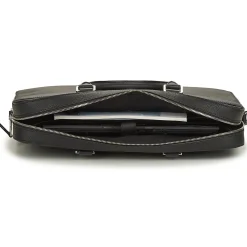 Hot Tommy Hilfiger - TH COATED CANVAS COMPUTER BAG Noir